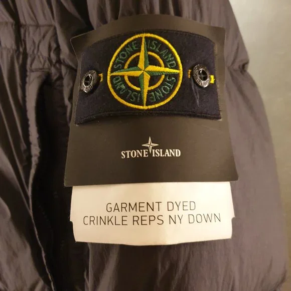 Stone Island Crinkle Reps Down Jacket ‘Black’ - Picture 10 of 11
